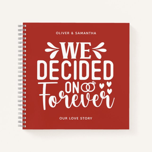 Cuaderno Ladrillo De Fuego Que Decidimos En Para Siempre (Anverso)