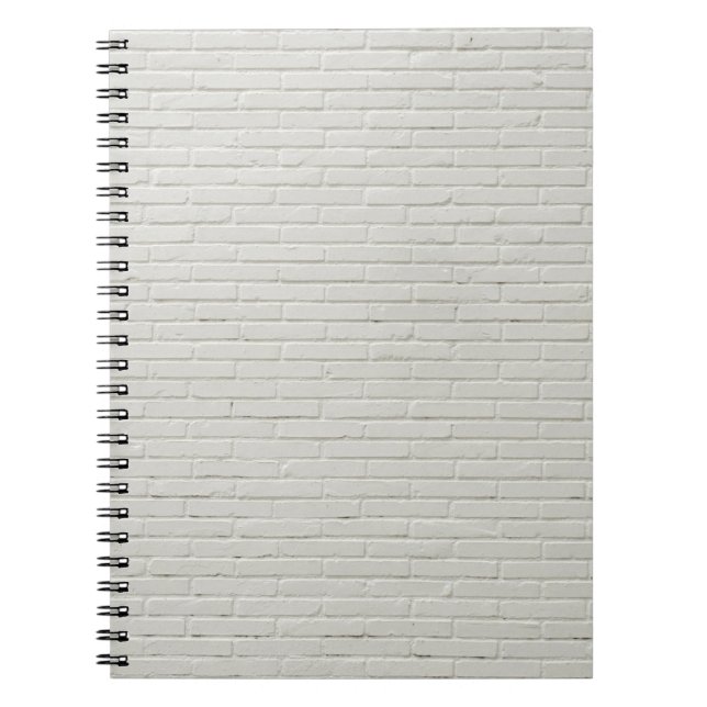 Cuaderno Ladrillos de pared paredes blancas de ladrillo bla (Frente)