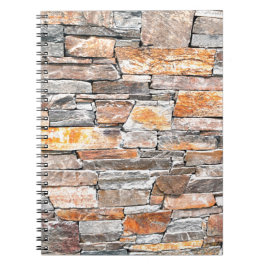 Cuaderno Ladrillos de piedra flagstone, patrón de piedra na