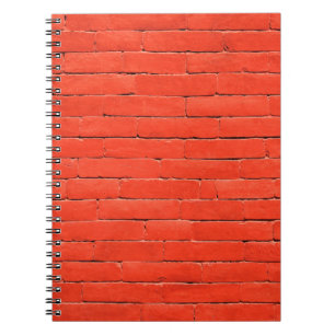 Cuaderno Ladrillos rojos en la pared de ladrillos