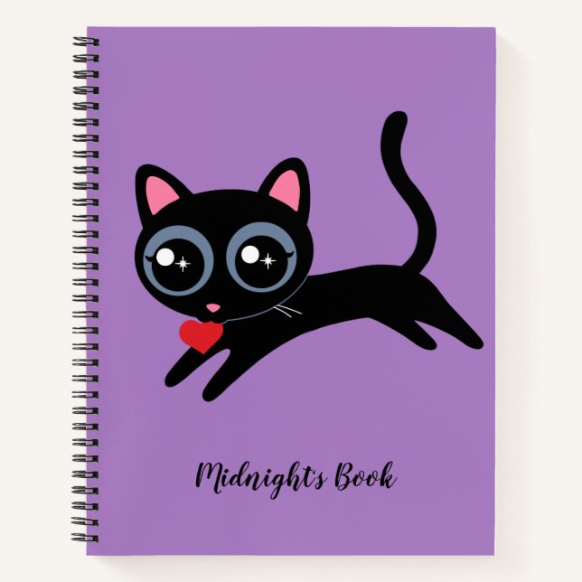 Cuaderno Ladrón de Corazón de Gato Gato Gato Gatito Persona (Anverso)