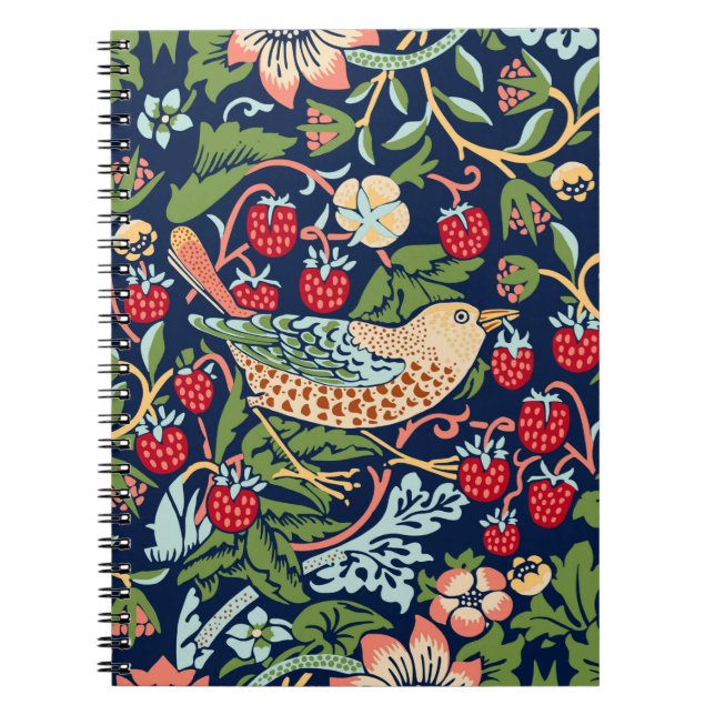 Cuaderno Ladrón de Fresa de William Morris (Frente)