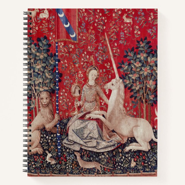 Cuaderno Lady and Unicorn Medieval Tapestry Sight (Anverso)