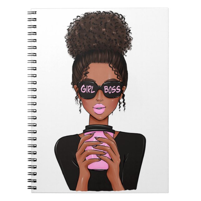 Cuaderno Lady Boss Life, Boss Babe Woman, Chica Boss Drawst (Frente)