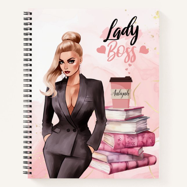 Cuaderno Lady Boss Pink: Empodera tu ambición (Anverso)