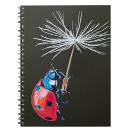 Cuaderno Lady Bug y Dandelion Seed bloc de notas enlazado e