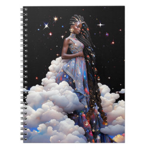 Cuaderno Lady In Clouds African American Art
