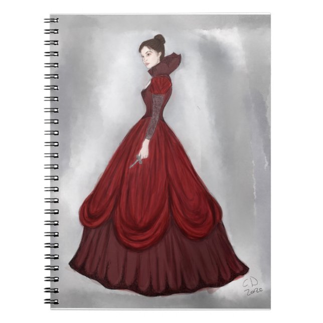 Cuaderno Lady In Red Poster más grandes cartas de reproducc (Frente)