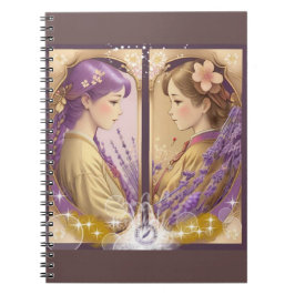 Cuaderno Lady Lavender Gold & Lady Sakura Gold Stationery