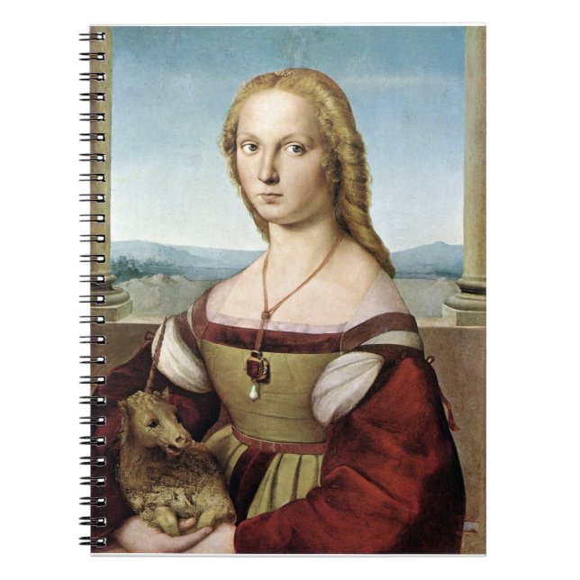 Cuaderno Lady with Unicorn - Raphael - c1506 (Frente)
