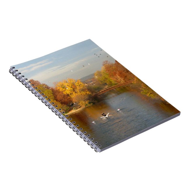 Cuaderno Ladybird Lake Fall Rower - Centro de Austin Texas (Lado Derecho)