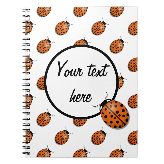 Cuaderno Ladybug en el naranja (Frente)