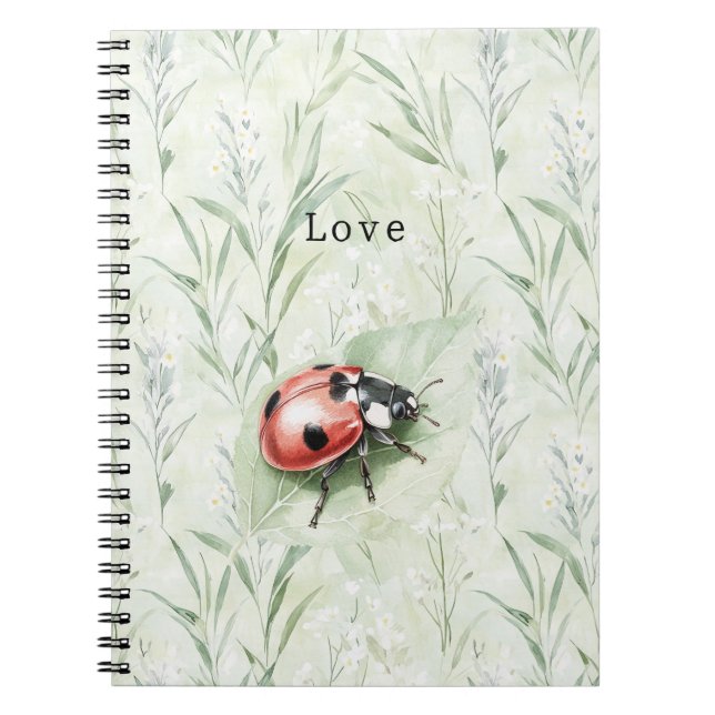 Cuaderno Ladybug on Leaf Love (Frente)