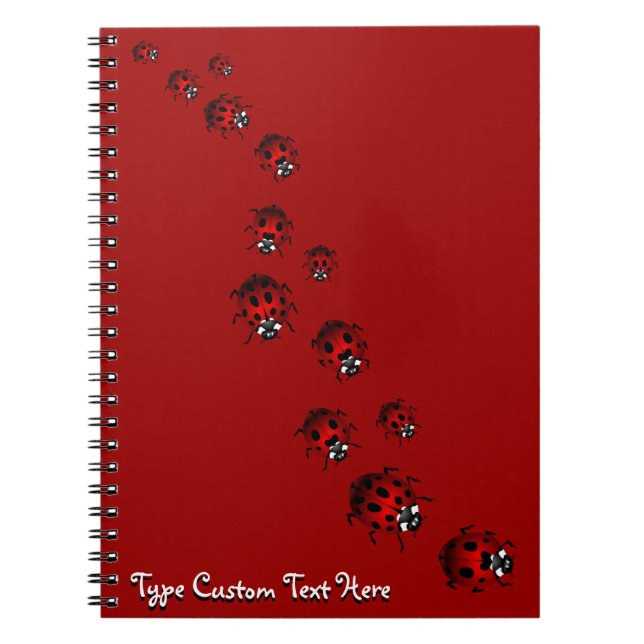 Cuaderno Ladybug Personalizado de portátiles Ladybug Journa (Frente)