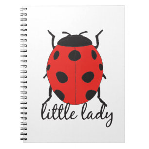 Cuaderno Ladybug Red & Black Baby Cute Red Ladybug Insect