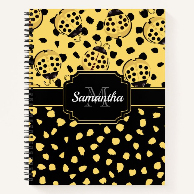 Cuaderno Ladybugs amarillos (Anverso)