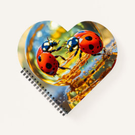 Cuaderno Ladybugs en una gota de agua