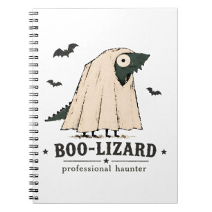Cuaderno Lagarto Boo Dragón Barbudo Arte de Halloween Fanta