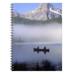 Cuaderno Lago acuático de pesca de canoa, Banff National
