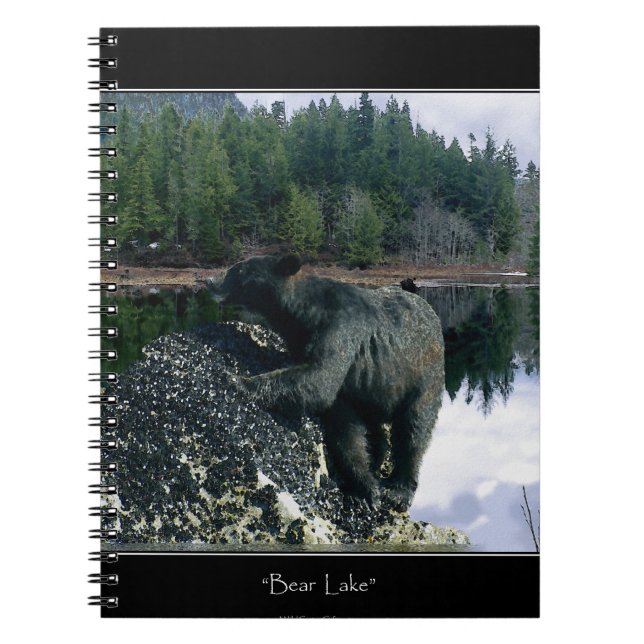 Cuaderno Lago Bear Negro y Silvestre (Frente)