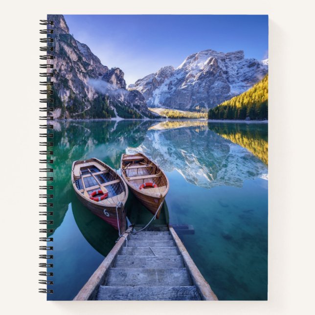 Cuaderno Lago Braies | Alpes Dolomitas, Italia (Anverso)