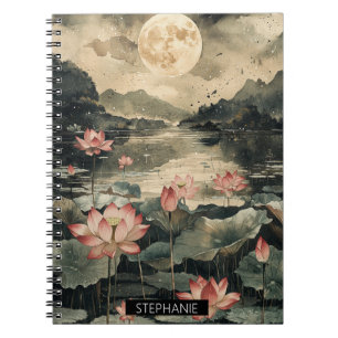 Cuaderno Lago de Loto bajo la Luz de la Luna (1)