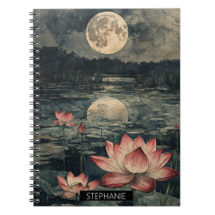Cuaderno Lago de Loto bajo la Luz de la Luna (4)