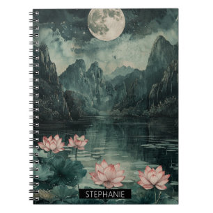 Cuaderno Lago de Loto bajo la Luz de la Luna (8)