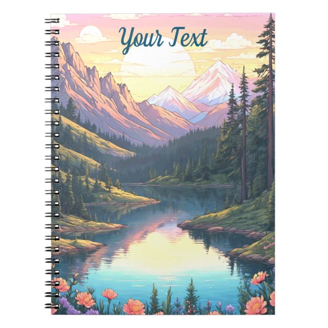 Cuaderno Lago de montaña (Frente)