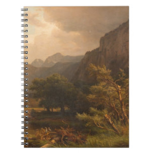 Cuaderno Lago de montaña con Herones - Funk Heinrich