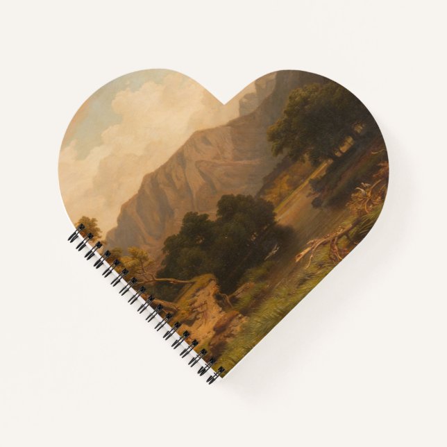 Cuaderno Lago de montaña con Herones - Funk Heinrich (Anverso)