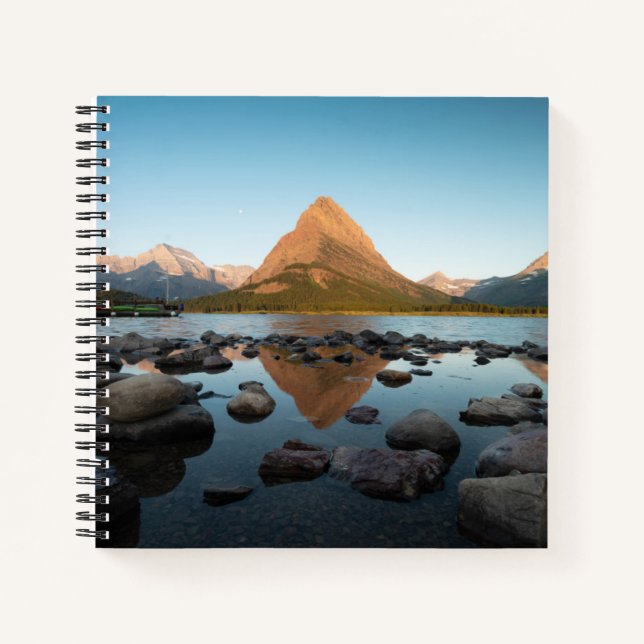 Cuaderno Lago de montaña | Parque nacional Glaciar (Anverso)
