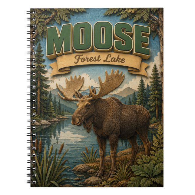 Cuaderno Lago del Bosque de Alces POPCUT (Frente)