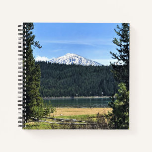 Cuaderno Lago Elk con Monte Bachelor, O