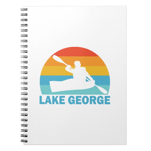 Cuaderno Lago George New York Kayak (Frente)