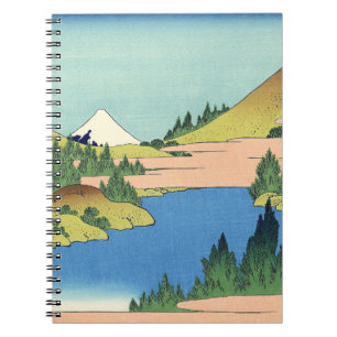 Cuaderno Lago Hokusai Hakone en la provincia de Sagami