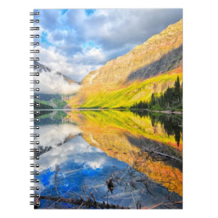 Cuaderno Lago medicine de la parte superior dos en la