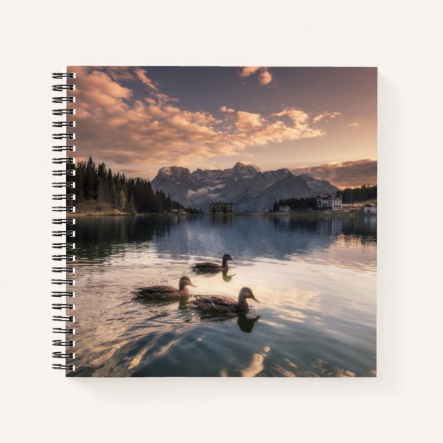 Cuaderno Lago Misurina|Dolomitas, Italia (Anverso)