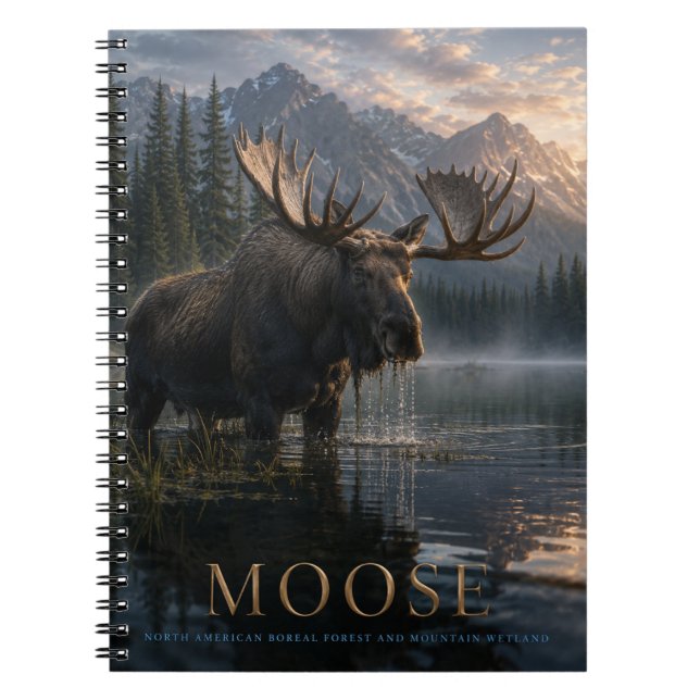 Cuaderno Lago Moose Mountain ANIMALES (Frente)