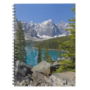 Cuaderno Lago Moraine, Rocosas canadienses, Alberta, Canadá