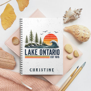Cuaderno Lago Ontario Vintage Grandes Lagos Vida del Lago