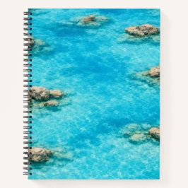 Cuaderno Laguna de agua oceánica turquesa