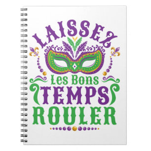 Cuaderno Laissez Les Bons Temps Rouler Mardi Gras