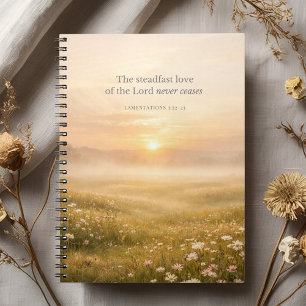 Cuaderno Lamentaciones 3:22 Versículo Bíblico Fe Cristiana
