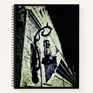 Cuaderno Lámpara antigua