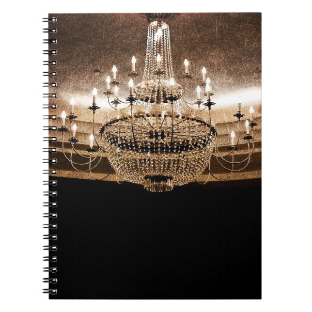 Cuaderno Lámpara de cristal Libro de notas Dazzle Glitz Gla (Frente)