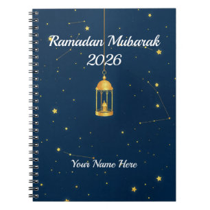 Cuaderno Lámpara de Galaxia Minimalista