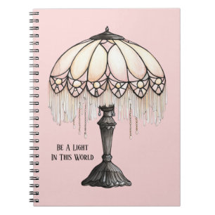 Cuaderno Lámpara Rosa Sé Una Luz