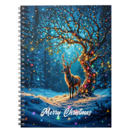 Cuaderno Lámparas de las fiestas navideñas de los renos y l