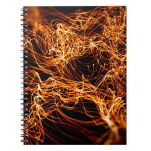 Cuaderno Lámparas de oro abstractas